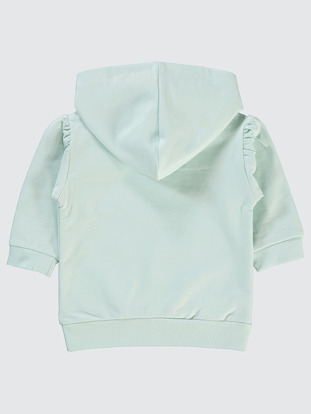 Civil Baby Kız Bebek Kapüşonlu Sweatshirt 6-18 Ay Mint Yeşili - 1