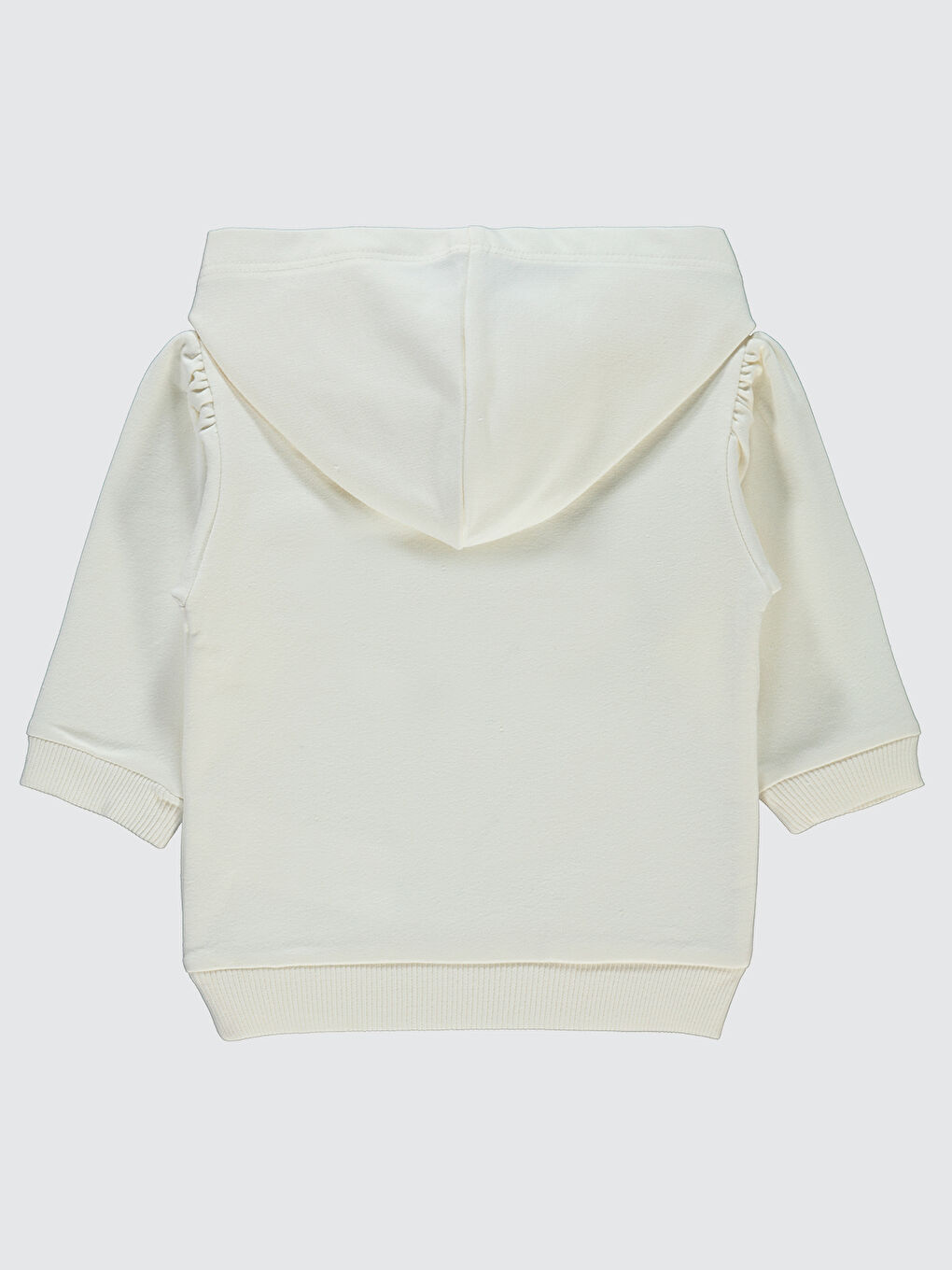 Civil Baby Kız Bebek Kapüşonlu Sweatshirt 6-18 Ay Ekru - 1