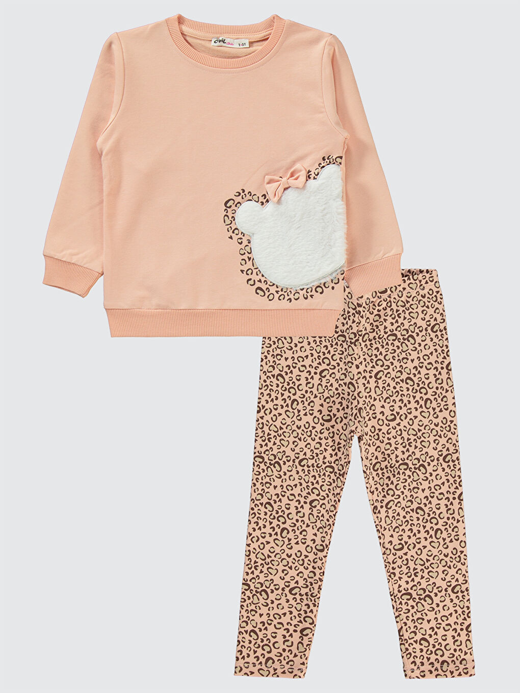 Pembe Girls Kız Çocuk Takım 2-5 Yaş Somon