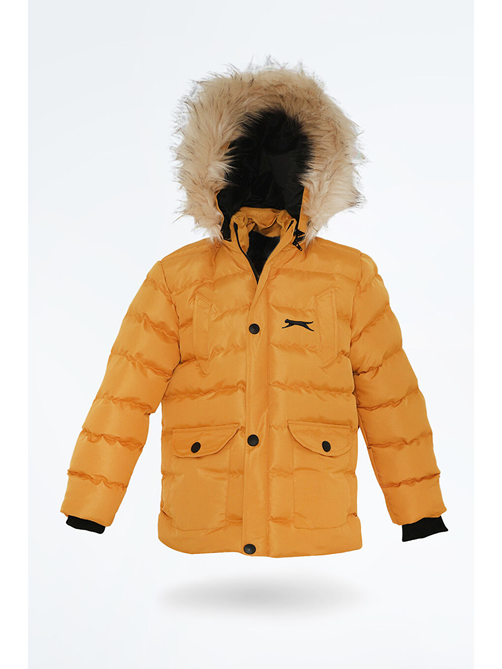 Sarı NAPOLI I Unisex Çocuk Mont Kaban Hardal-3