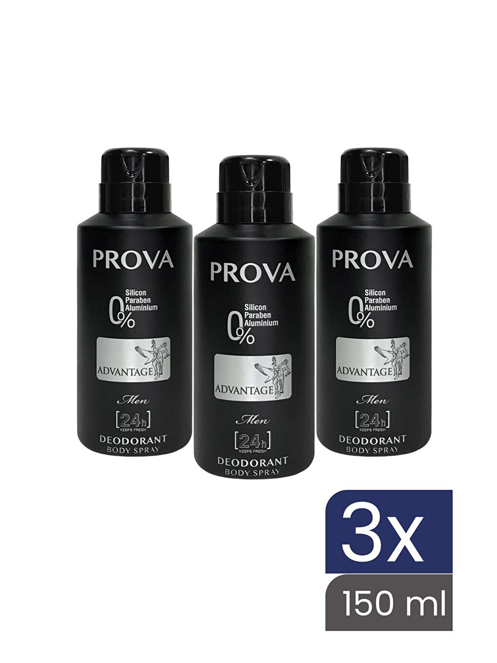 Prova Karışık Advantage Erkek Deodorant 150 ml 3 Adet - 1