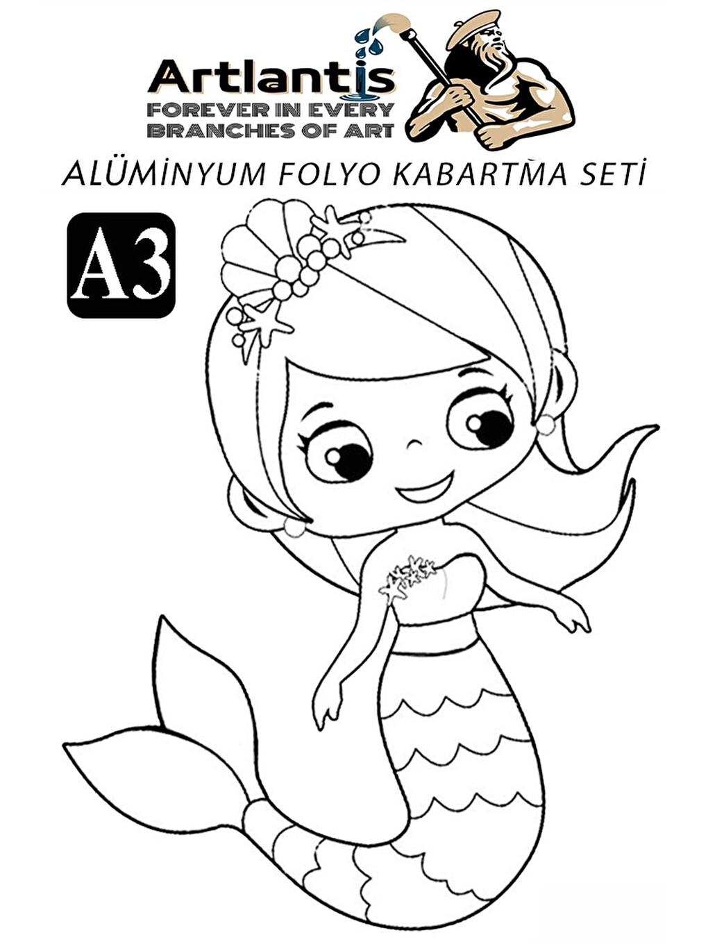 Alüminyum Folyo Kabartma Seti A3 30x40 Cm 1 Paket Aliminyum Folyo Seti Kabartma Seti Sanatsal Hobi