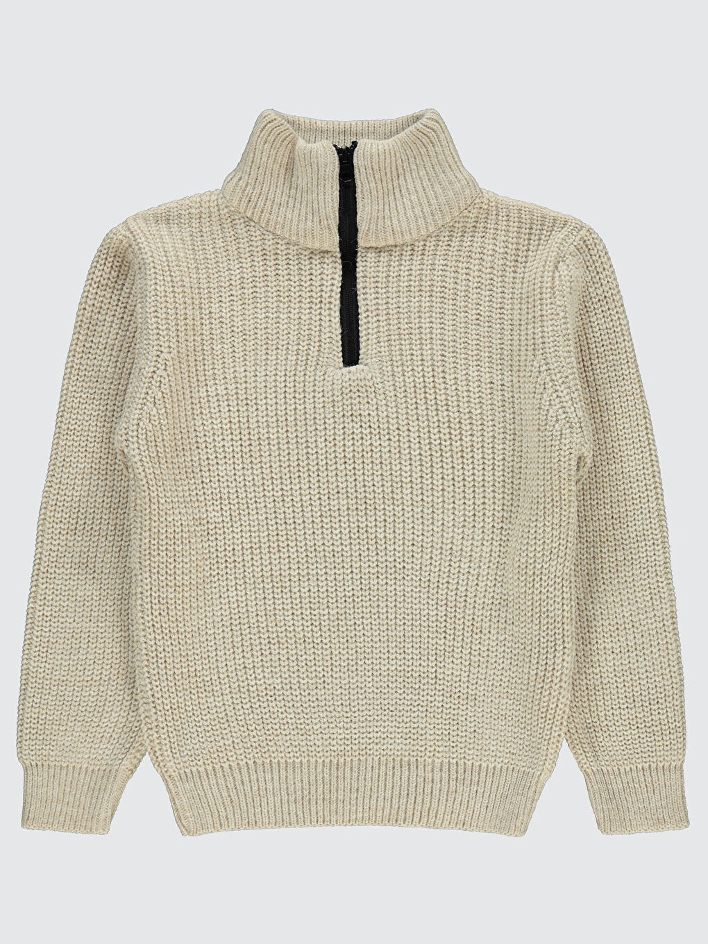 Erkek Çocuk Kazak 6-9 Yaş Bej