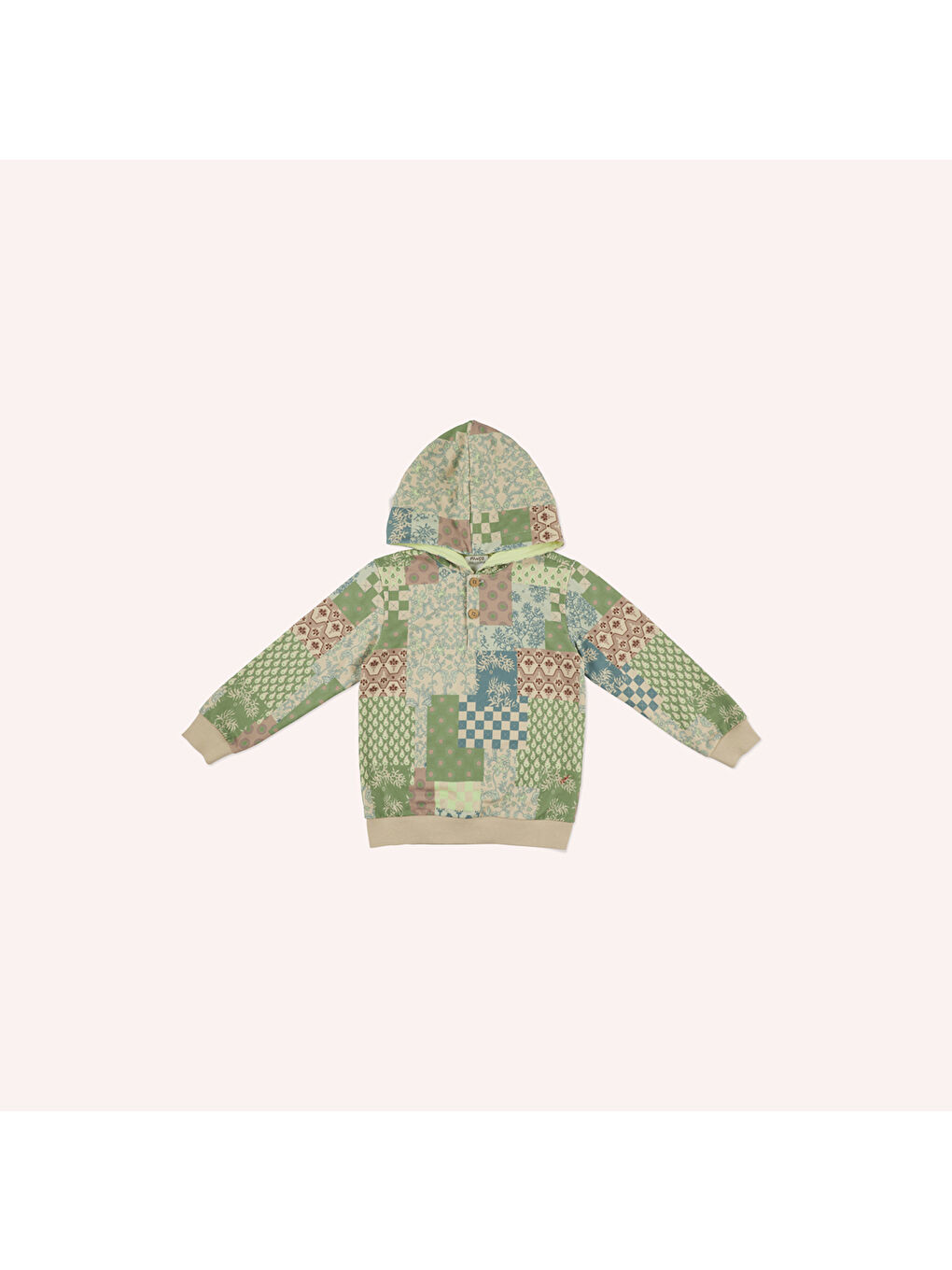 Bej Erkek Çocuk Baskılı Sweatshirt-4