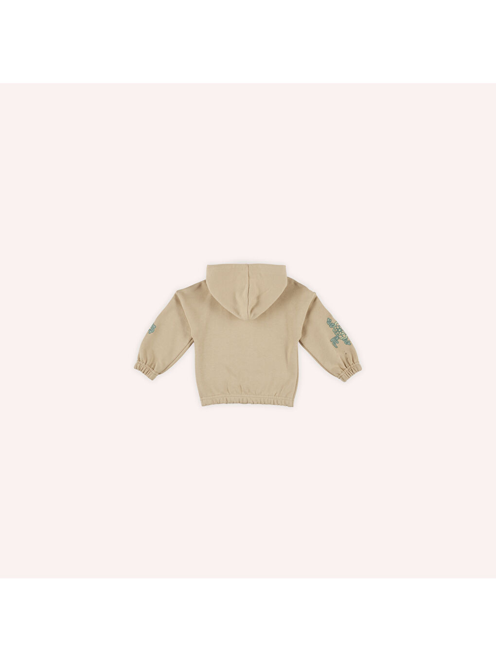 Panço Bej Kız Çocuk Fermuarlı Sweatshirt - 5