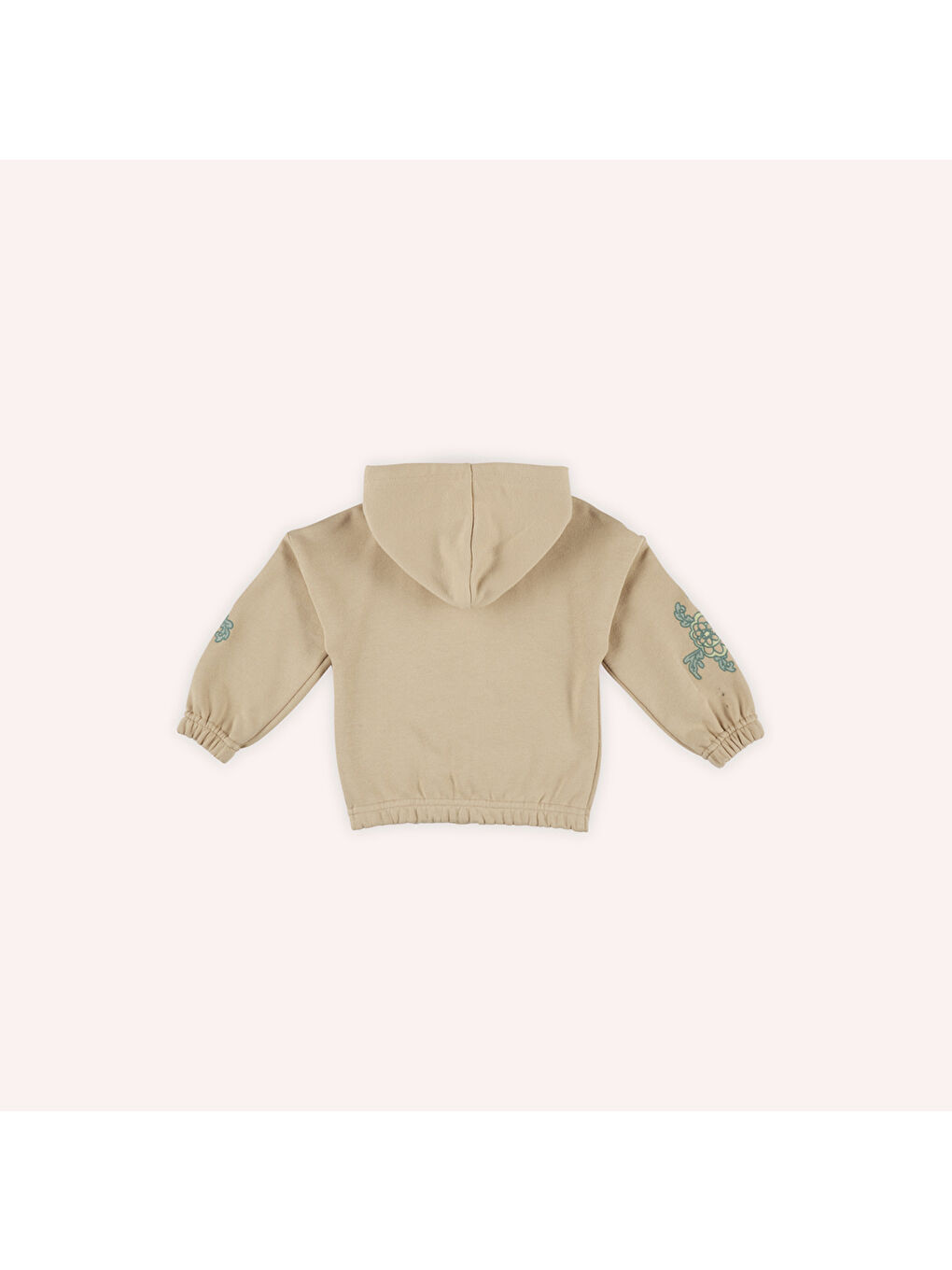 Panço Bej Kız Çocuk Fermuarlı Sweatshirt - 3