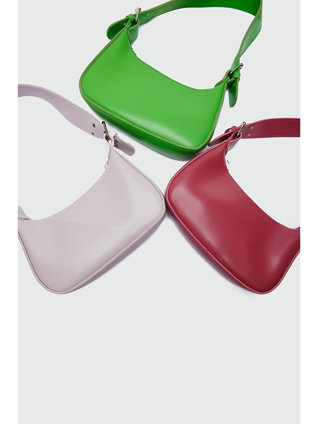 Muse Oval Baget Çanta Pembe-4