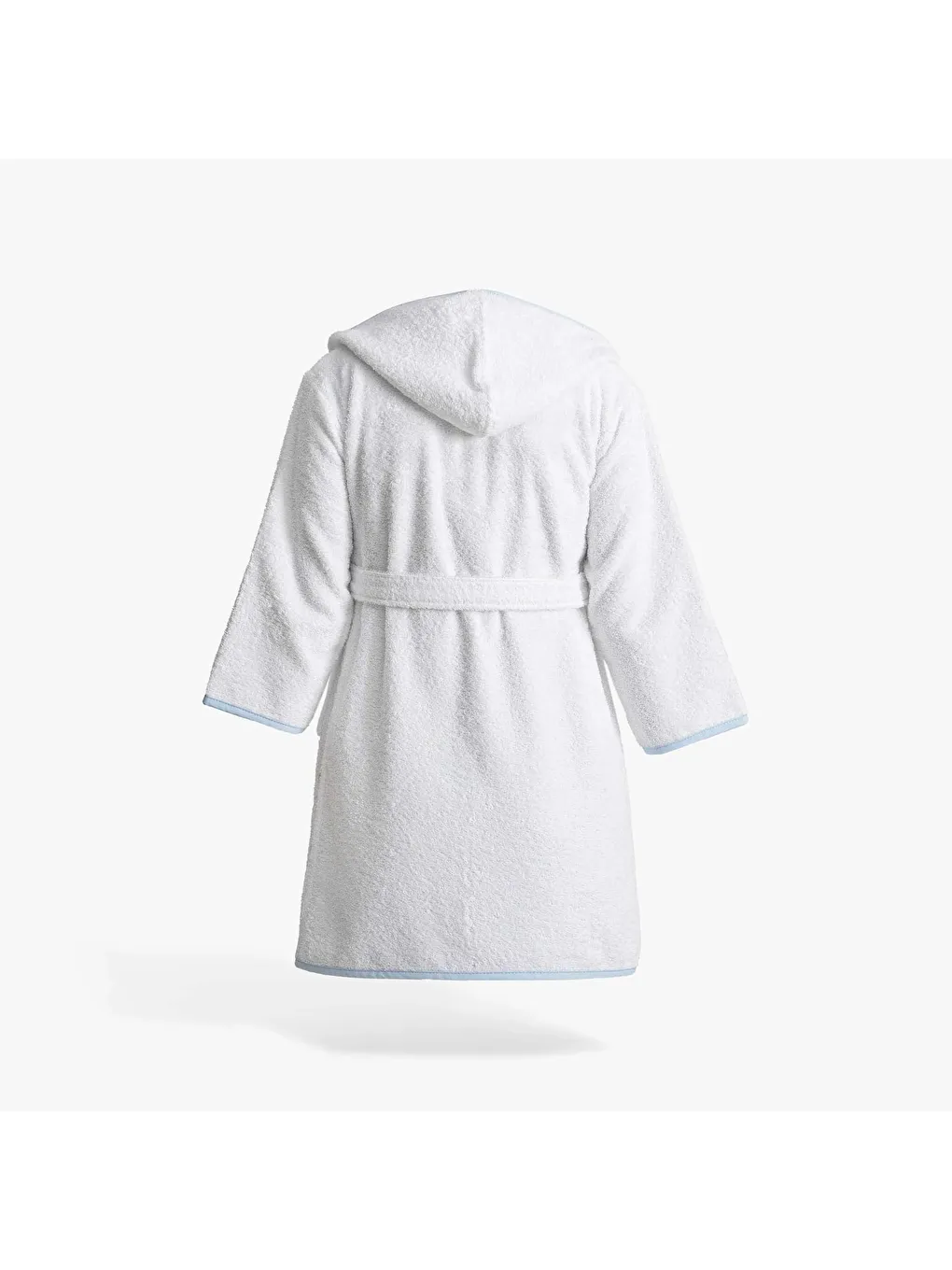 Karışık Animals Erkek Çocuk Bornoz %100 Pamuk Nakışlı Beyaz-Mavi-1