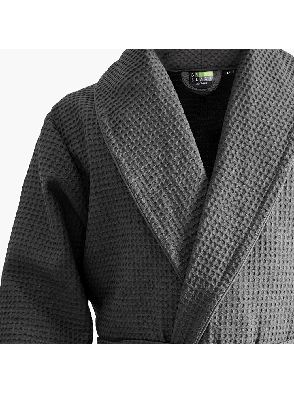 Afra Erkek Pike Bornoz %100 Pamuk Antrasit-2