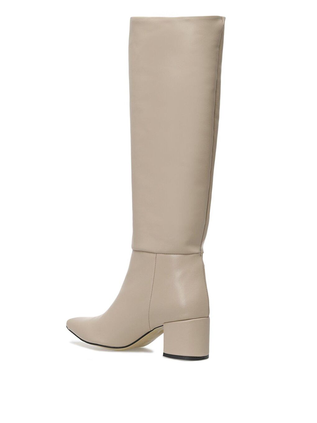 Bej SENRY 2PR Krem Kadın Topuklu Çizme-2