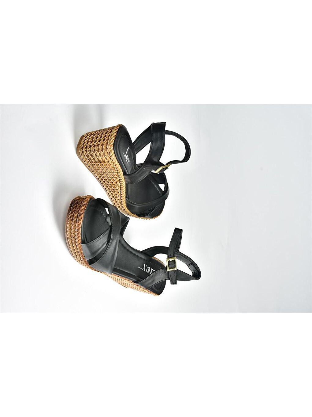 K674192109 Siyah Dolgu Taban Kadın Ayakkabı-2