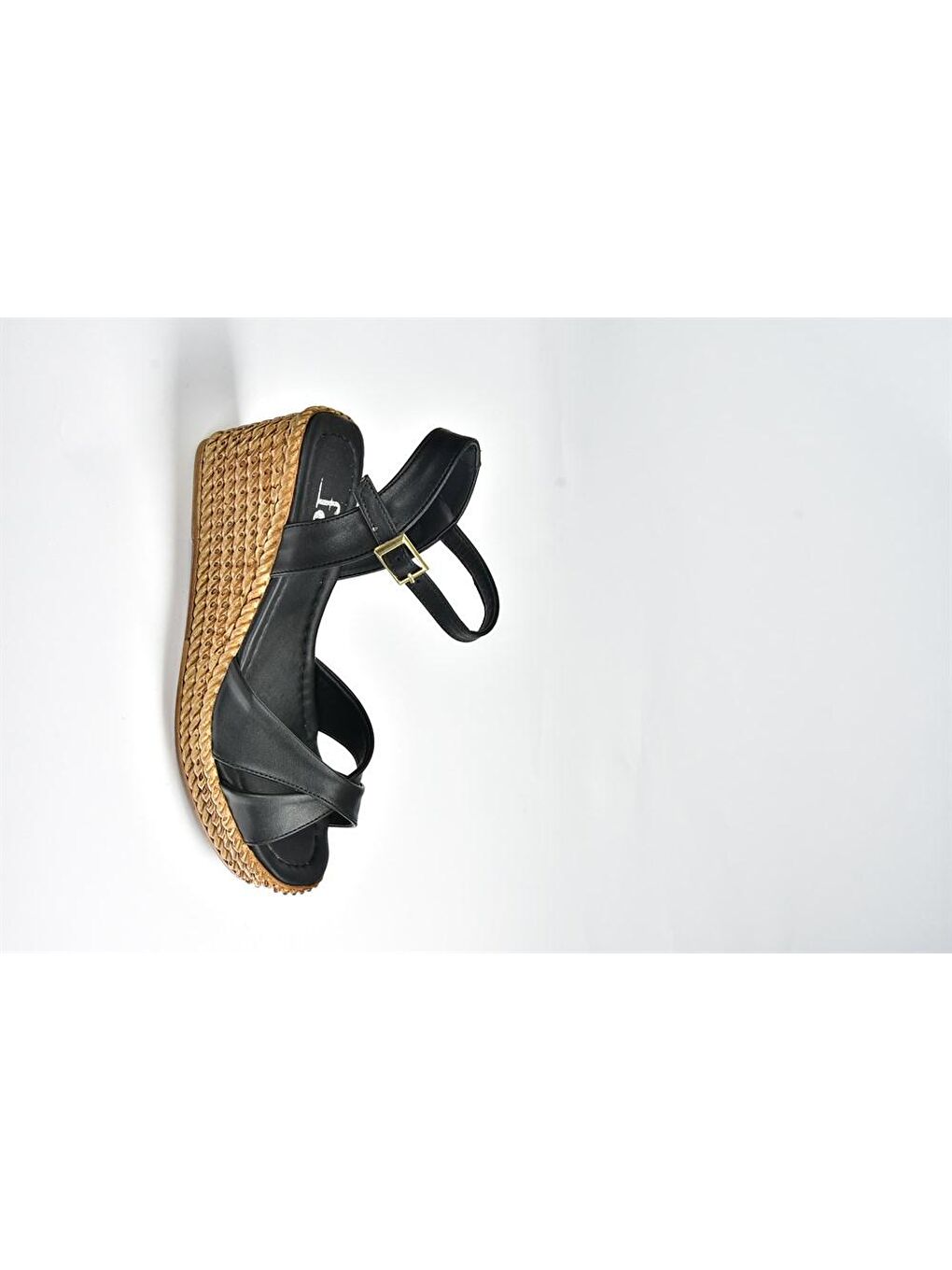 K674192109 Siyah Dolgu Taban Kadın Ayakkabı-3