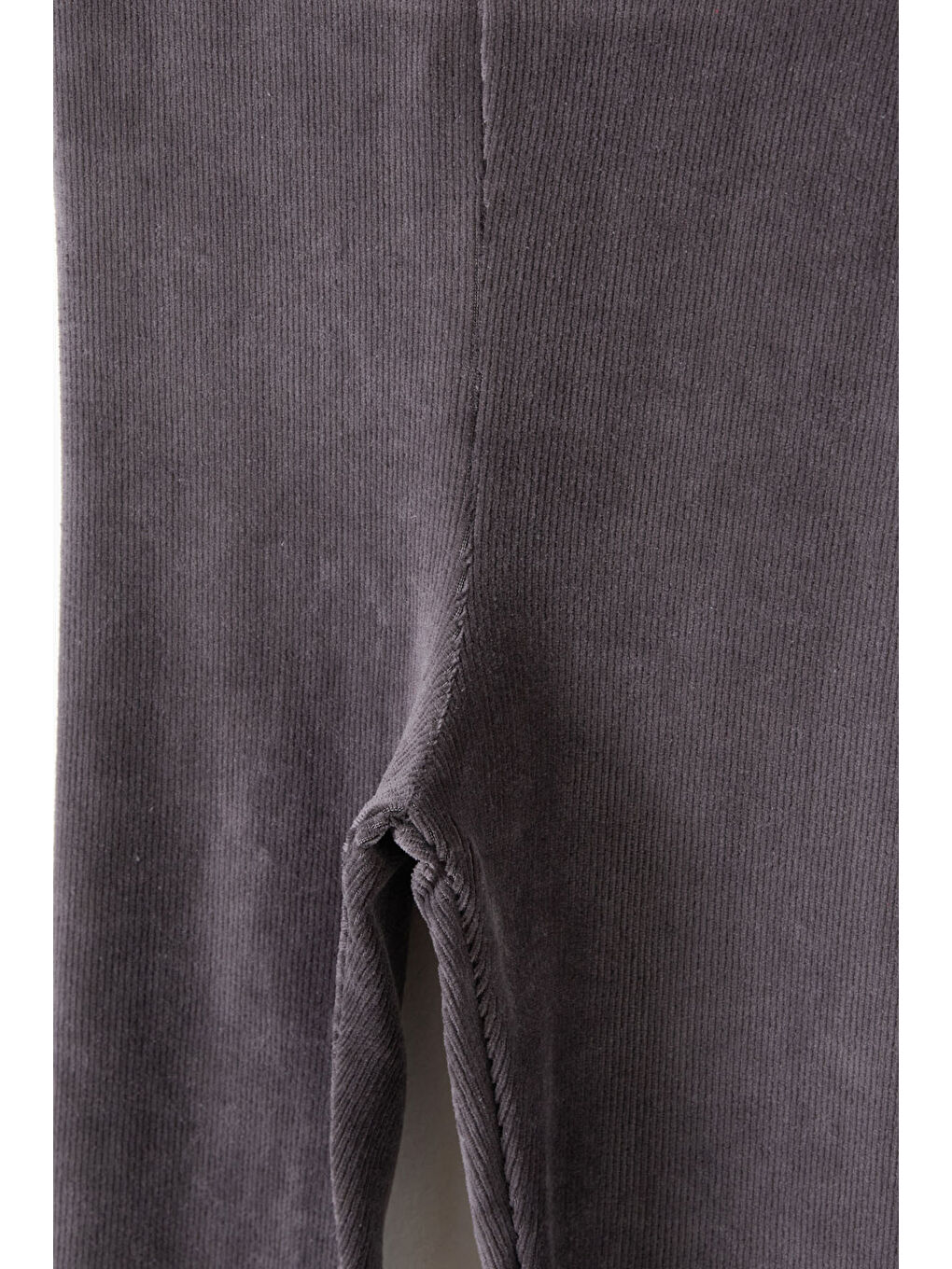 Kız Çocuk Fitilli 2li Kadife Tayt Siyah-Gri 16482-3