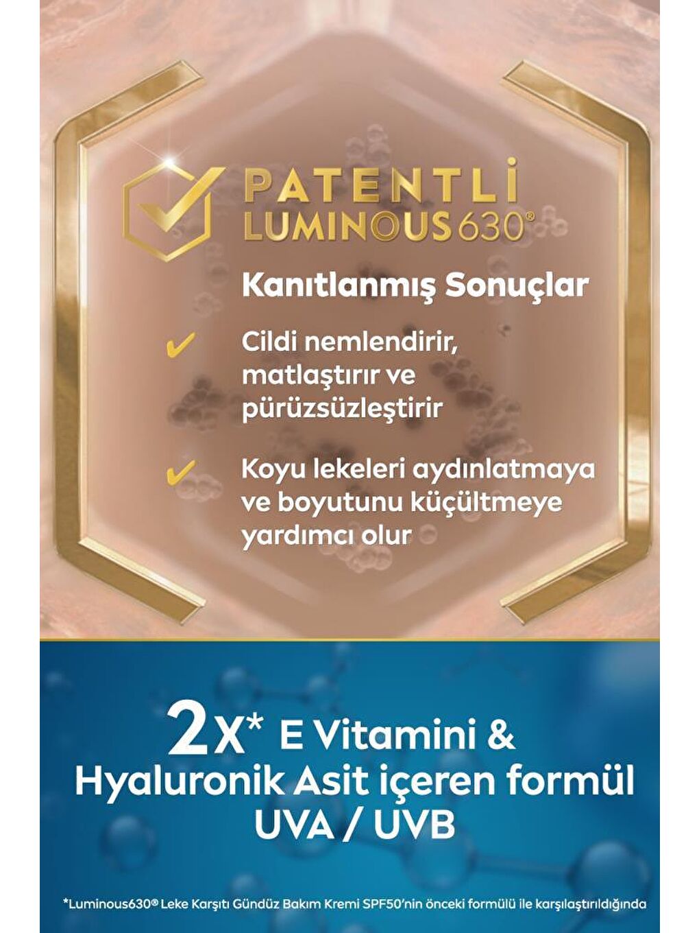 NIVEA Şeffaf Luminous630 Leke Karşıtı Gündüz Yüz Kremi 40 ml, Spf50 Yüksek Güneş Korumalı, E Vitamini - 5