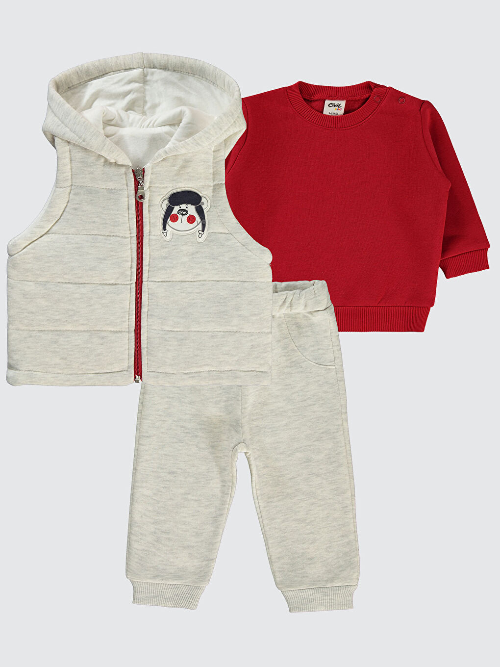 Baby Erkek Bebek Takım 6-18 Ay Kırmızı