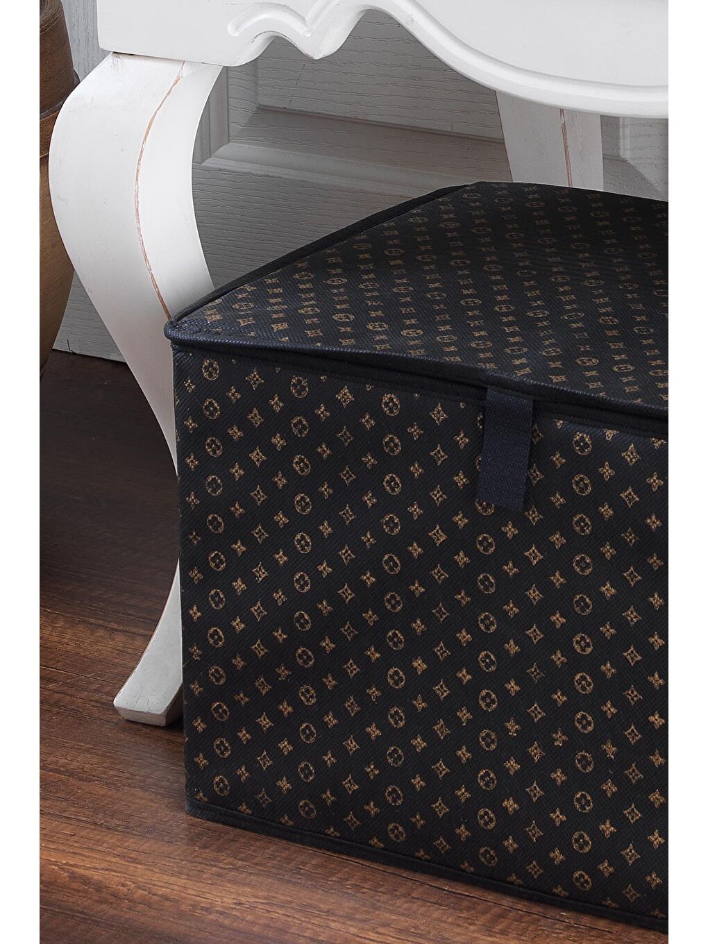 Siyah Crate | Mini Çok Amaçlı Organizer Düzenleyici Kutu | Hurç Sandık 40x30x26 Cm-1