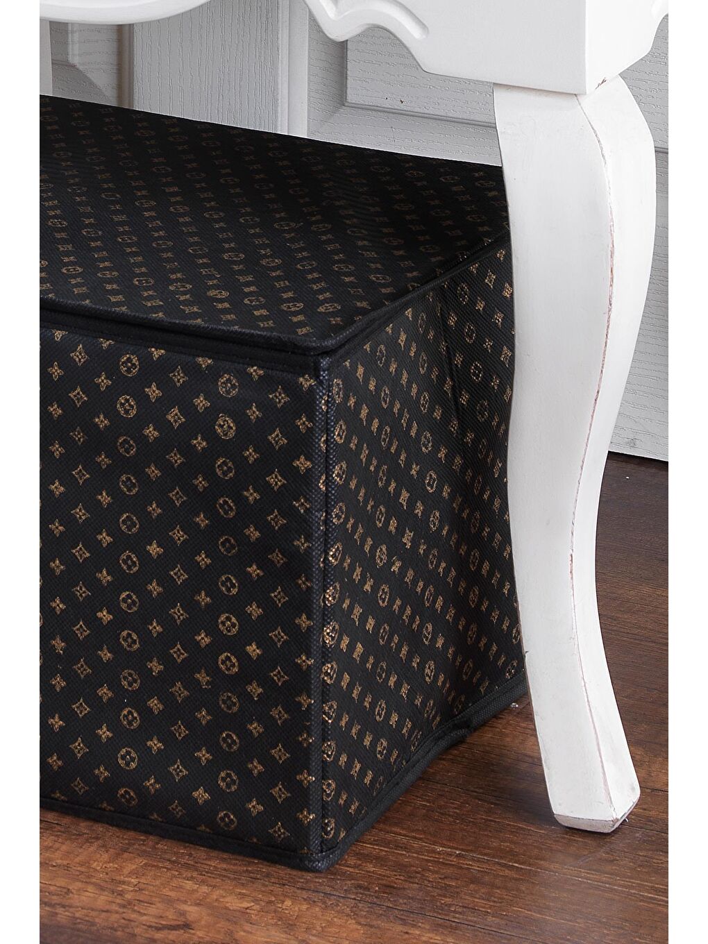 Siyah Crate | Mini Çok Amaçlı Organizer Düzenleyici Kutu | Hurç Sandık 40x30x26 Cm-2