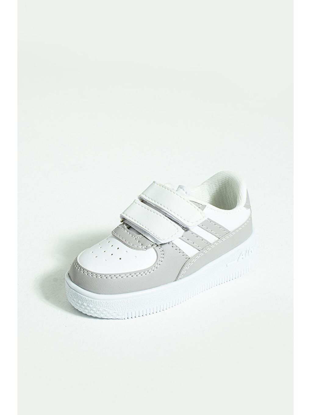 Gri Rahat Taban Cırtlı Unisex Çocuk Sneakers 001-700-23