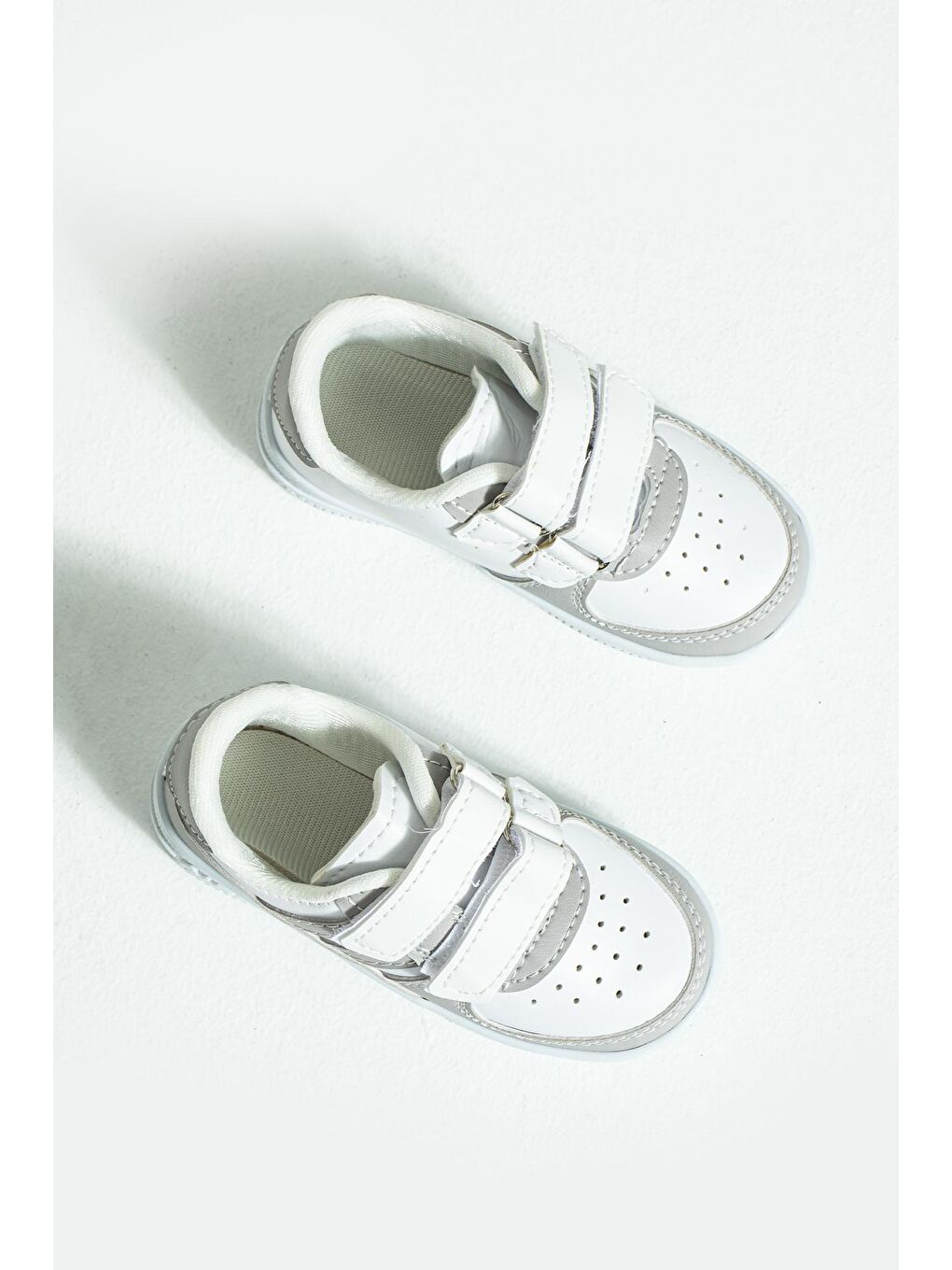 Gri Rahat Taban Cırtlı Unisex Çocuk Sneakers 001-700-23-1