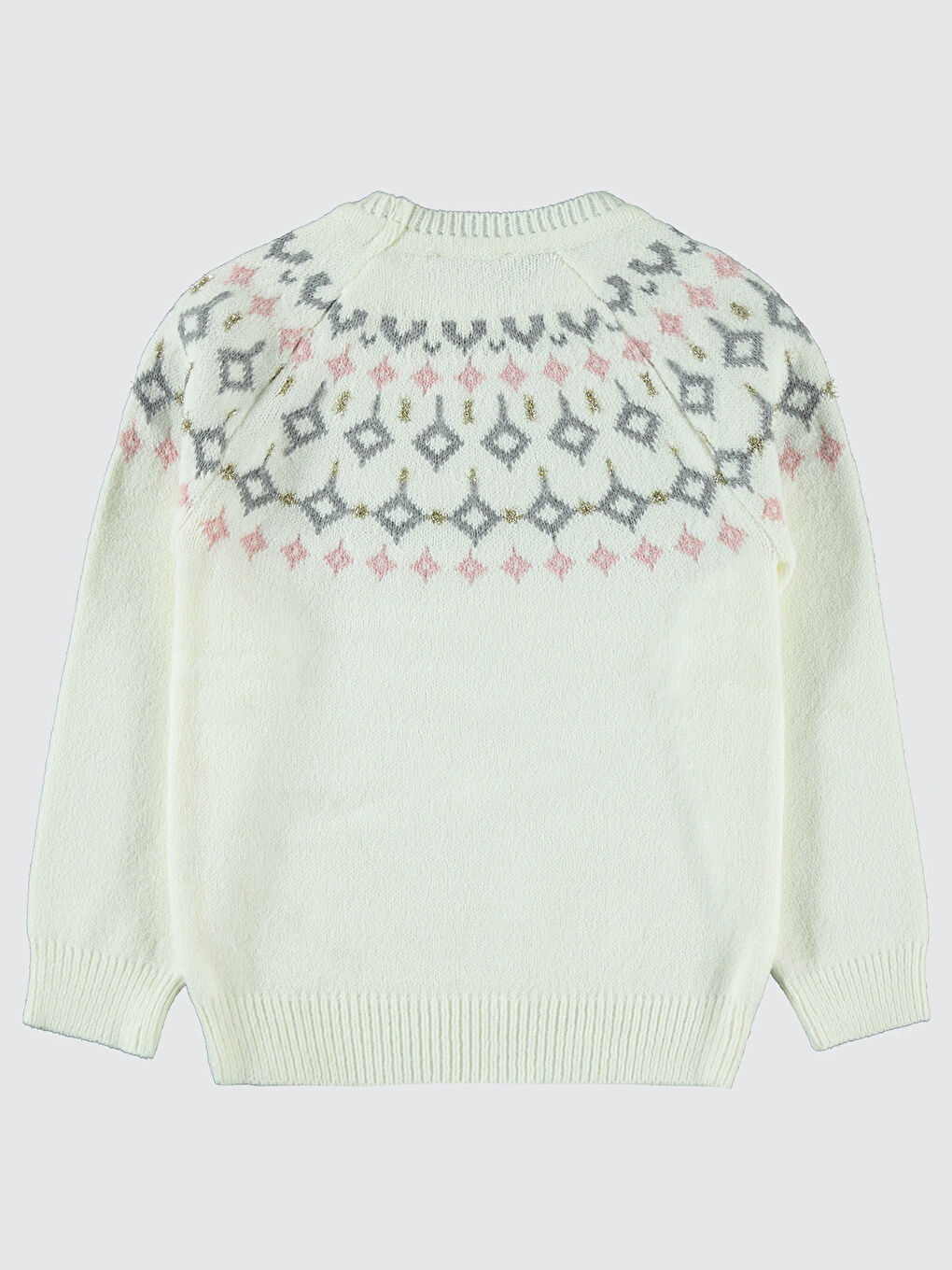 Kız Çocuk Kazak 10-13 Yaş Ekru-1