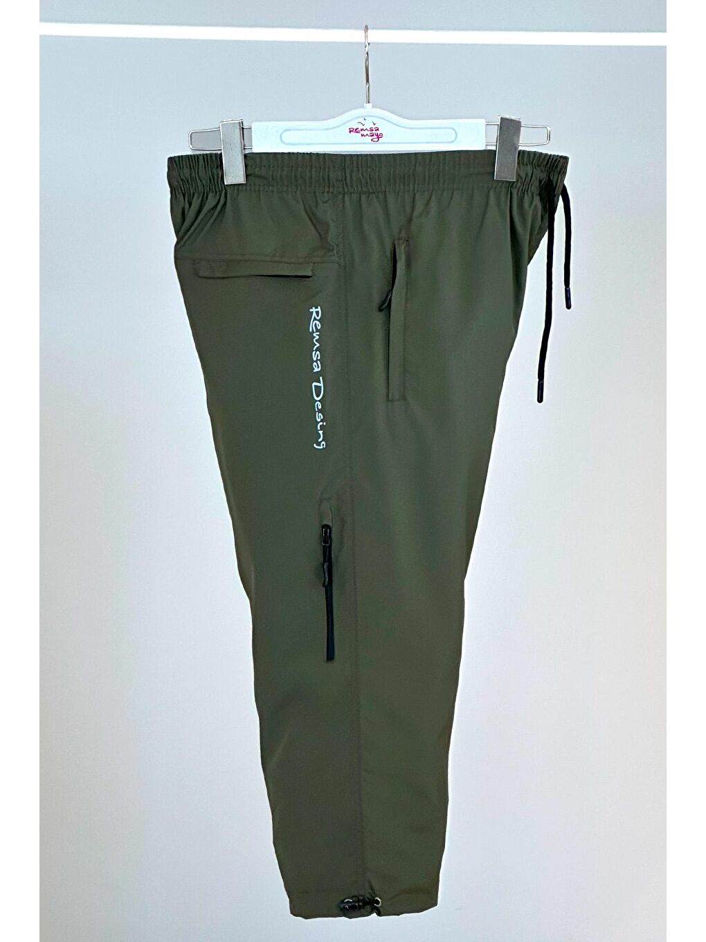 Erkek Havuz Deniz Uzun Kapri Şort Mayo RKS-01 Haki-3