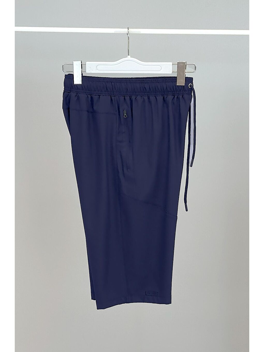 Erkek Havuz Deniz Uzun Kapri Şort Mayo RKS-02 Lacivert-6