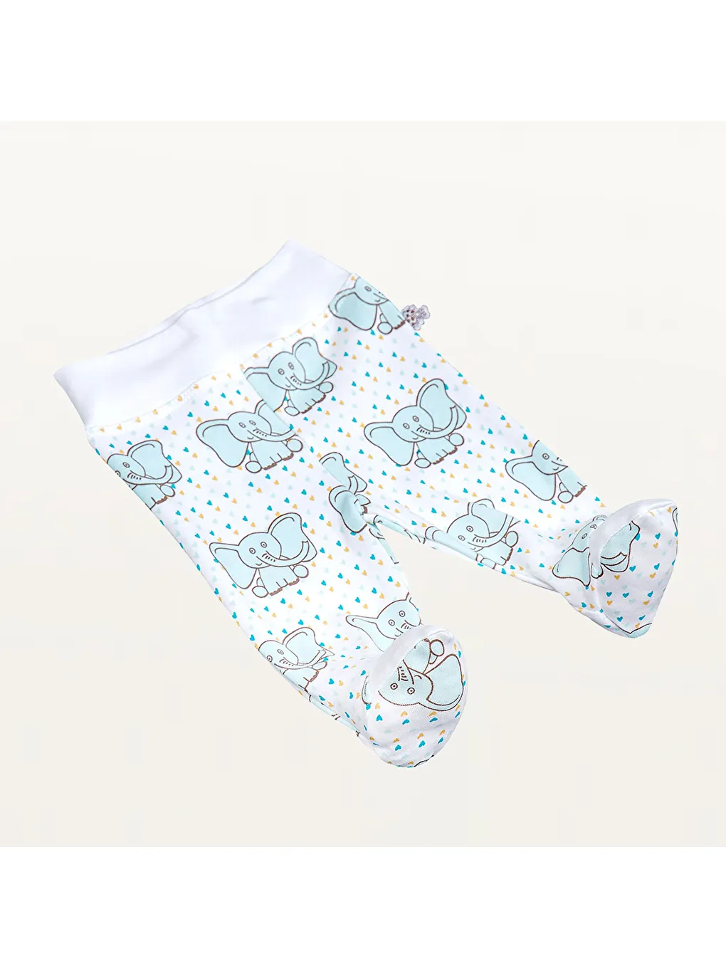 Mavi Borneo 5'li Hastane Çıkışı Zıbın Seti %100 Organik Pamuk Yeni Doğan Mint 0-3 Ay-3