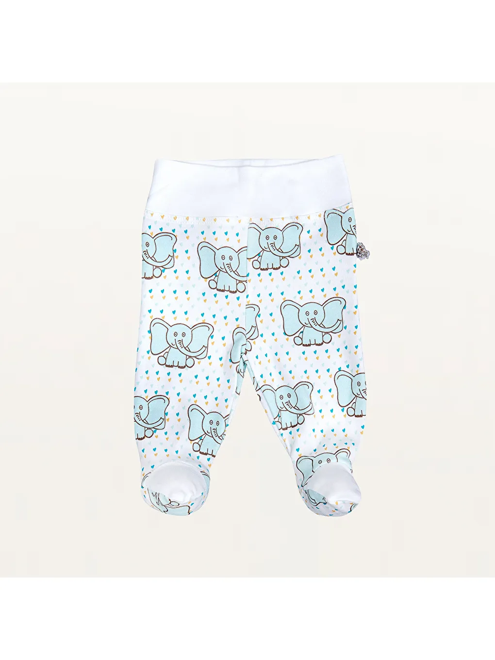 Mavi Borneo 5'li Hastane Çıkışı Zıbın Seti %100 Organik Pamuk Yeni Doğan Mint 0-3 Ay-5