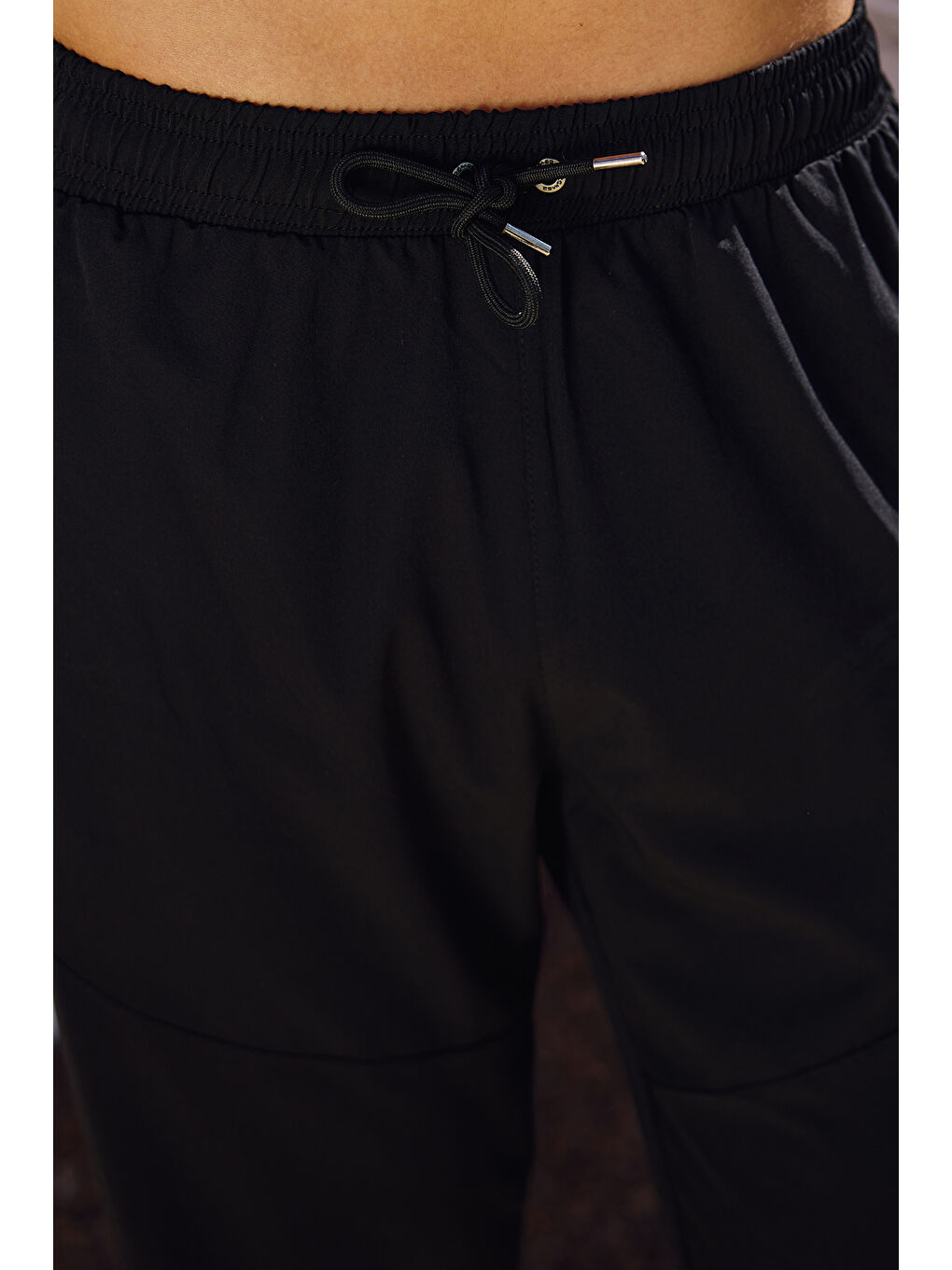 Erkek Havuz Deniz Uzun Kapri Şort Mayo RKS-02 Siyah-3