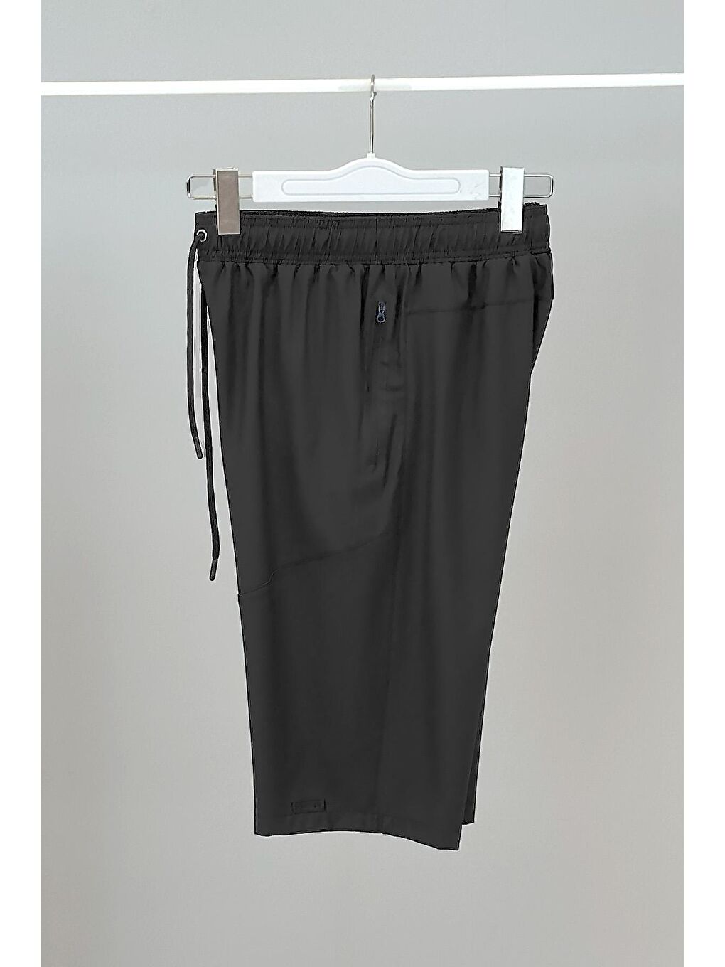 Erkek Havuz Deniz Uzun Kapri Şort Mayo RKS-02 Siyah-6