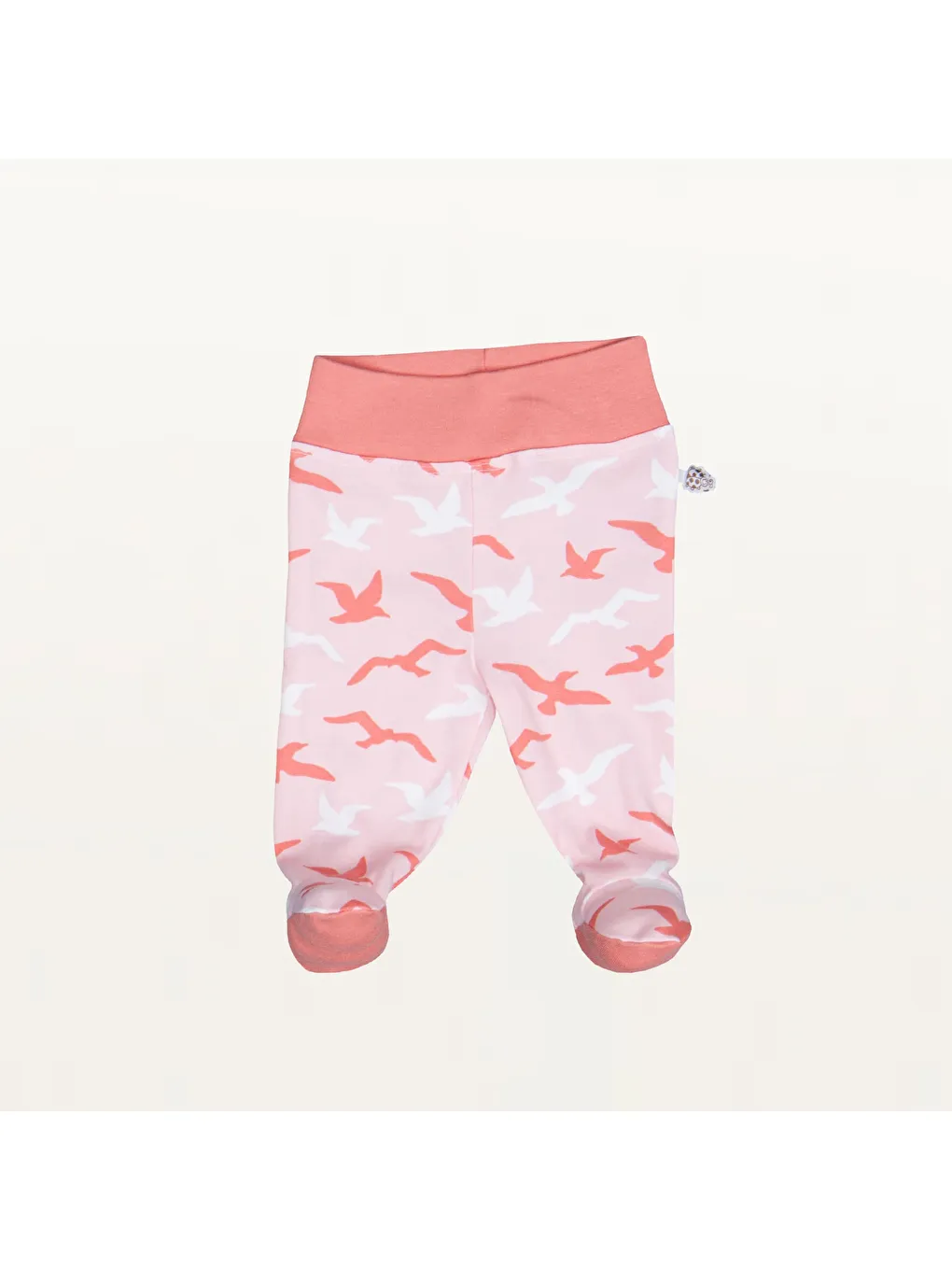 Pembe Turna Kız Bebek 5'li Hastane Çıkışı Zıbın Seti %100 Organik Pamuk Yeni Doğan Somon 0-3 Ay-2