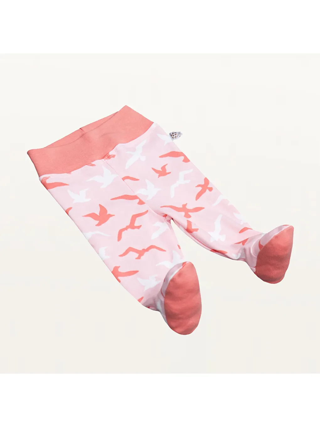 Pembe Turna Kız Bebek 5'li Hastane Çıkışı Zıbın Seti %100 Organik Pamuk Yeni Doğan Somon 0-3 Ay-3