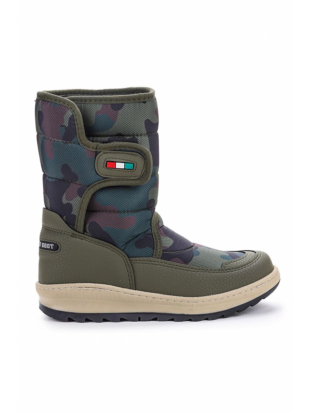 Haki Lp 8090 Kamuflaj Erkek Çocuk Kar Bot Ayakkabı-3