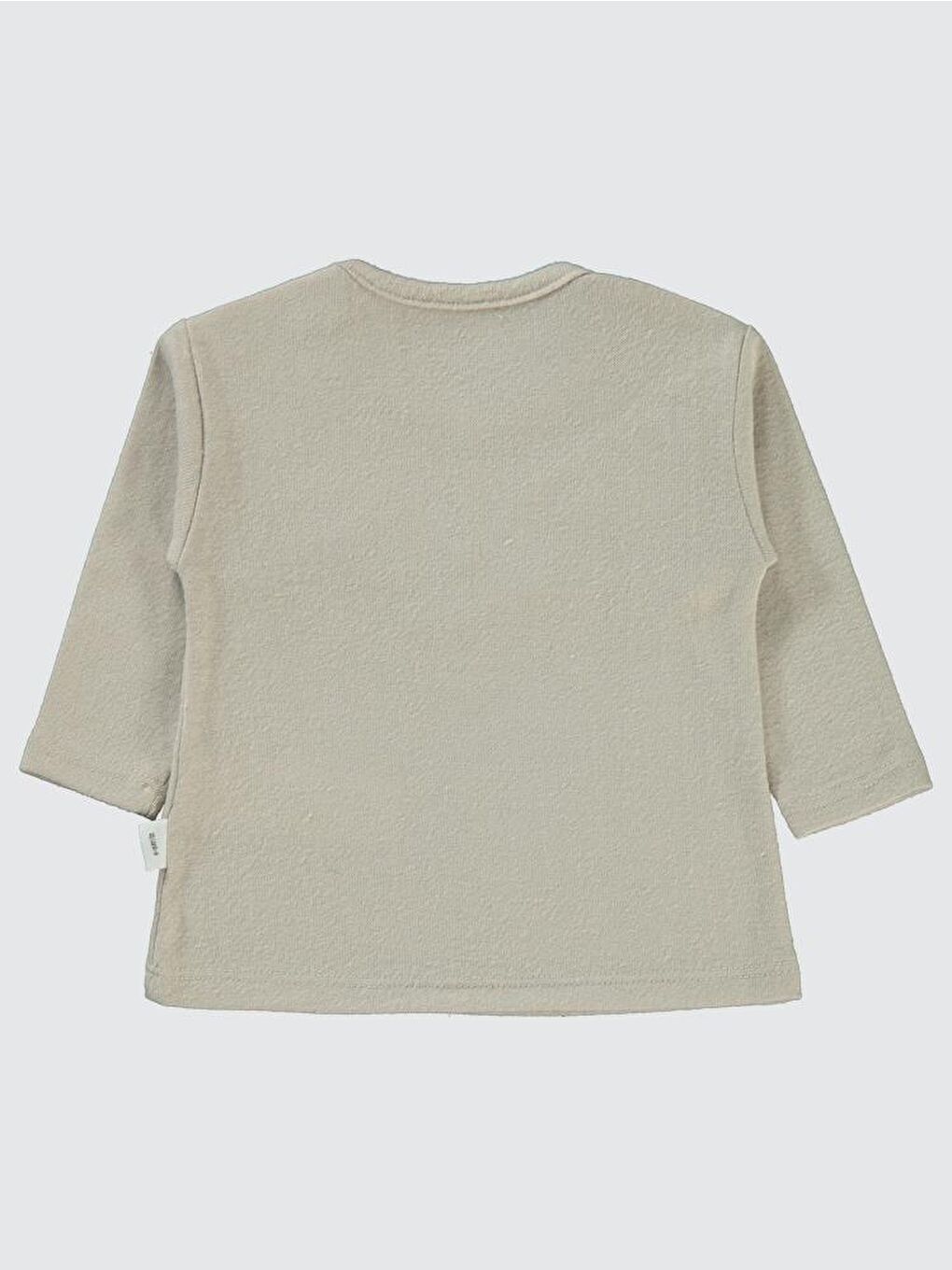 Baby Kedi Nakışlı 6-18 Ay Sweatshirt - Bej12-18 Ay-1