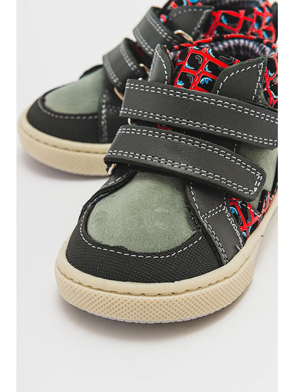 Erkek Çocuk Gri Hakiki Deri Anatomik İlk Adım Bot-1