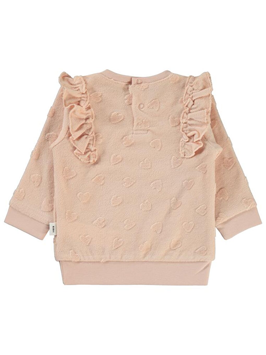 Pembe Baby Kalp Jakarlı 6-18 Ay Sweatshirt - Pudra12-18 Ay-1