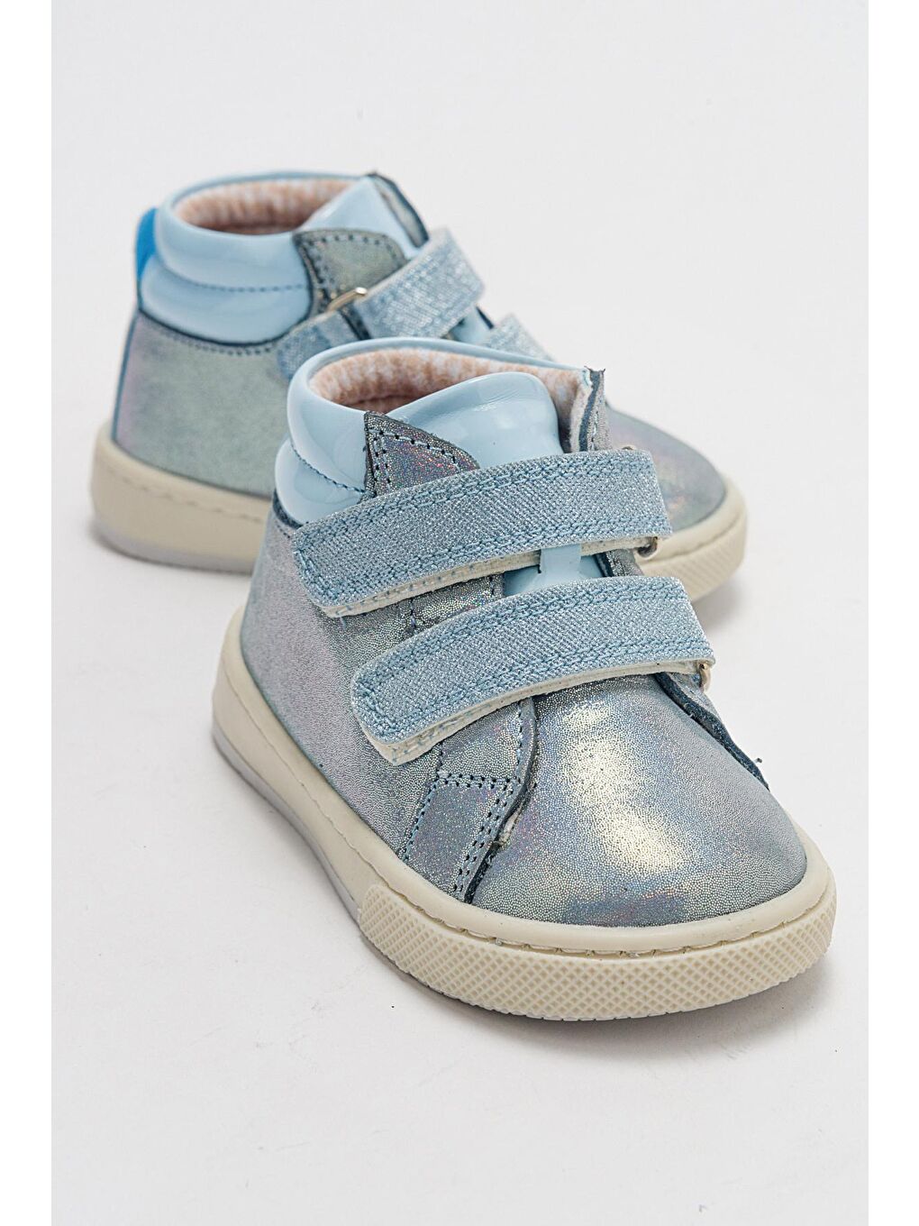 Kız Bebek Mavi Hakiki Deri Anatomik İlk Adım Bot