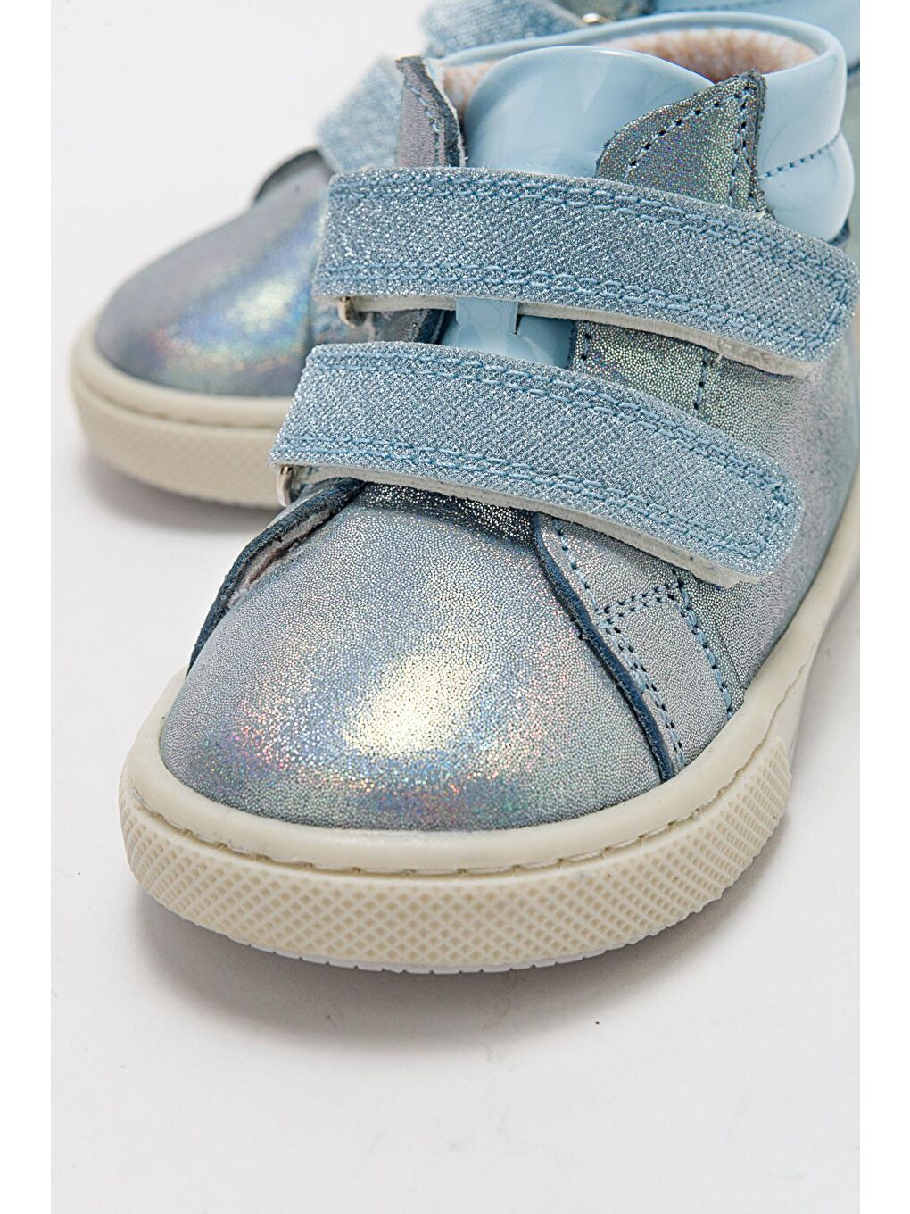 Kız Bebek Mavi Hakiki Deri Anatomik İlk Adım Bot-1