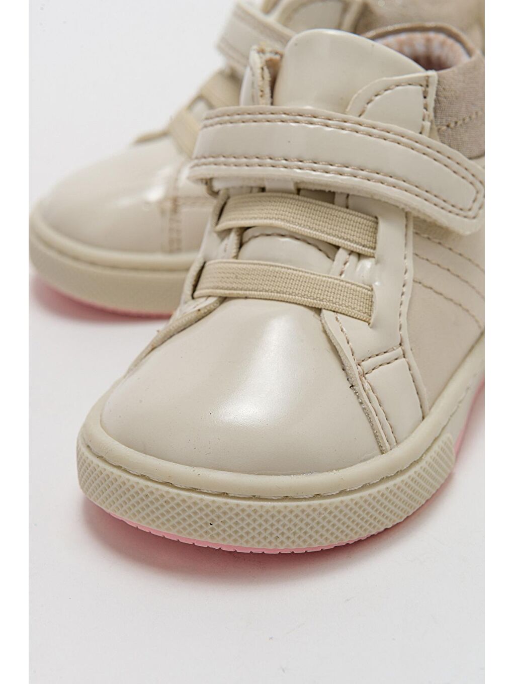 Kız Bebek Bej Hakiki Deri Anatomik İlk Adım Bot-1