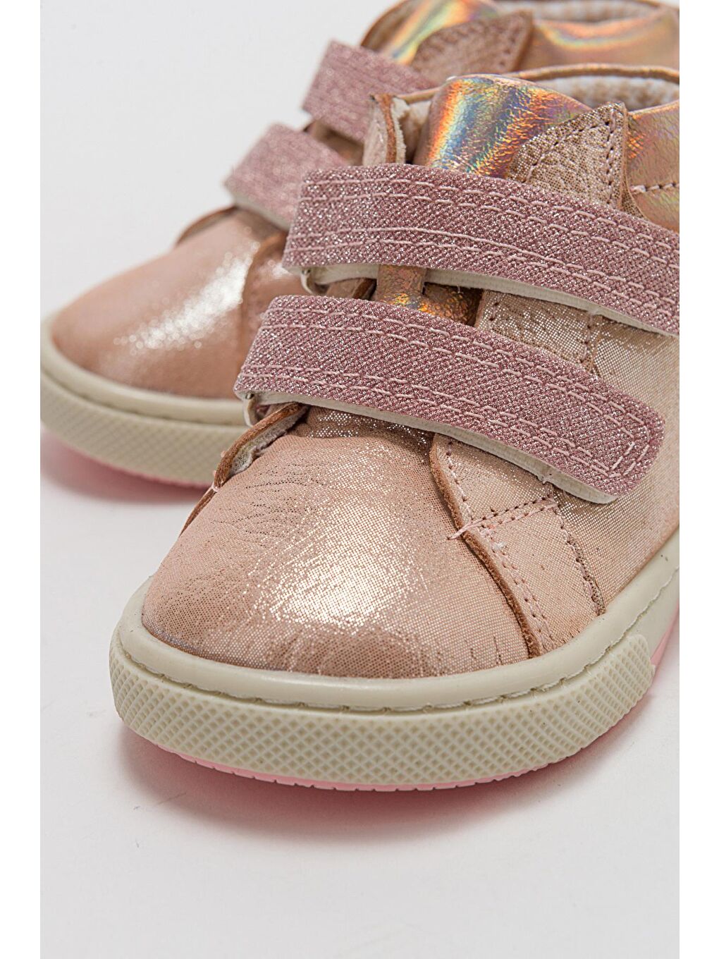 Pembe Kız Bebek Pudra Hakiki Deri Anatomik İlk Adım Bot-1