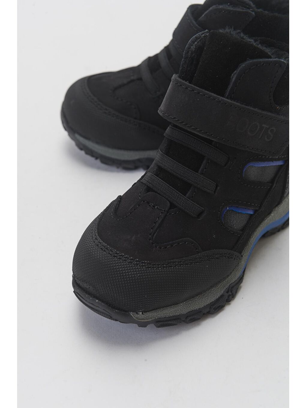 Erkek Çocuk Siyah Hakiki Deri Anatomik Trekking Bot-1