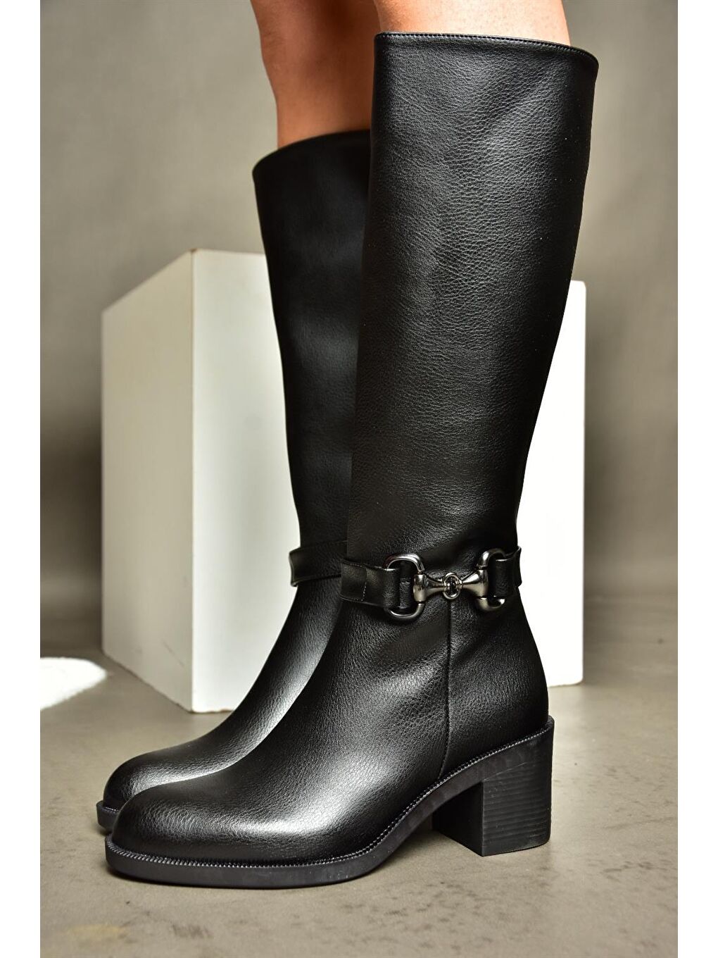 R4048027 Siyah Kadın Çizme-2