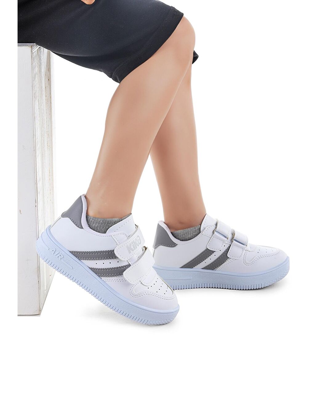 Beyaz 1740 Günlük Cırtlı Erkek Çocuk Spor Ayakkabı-2