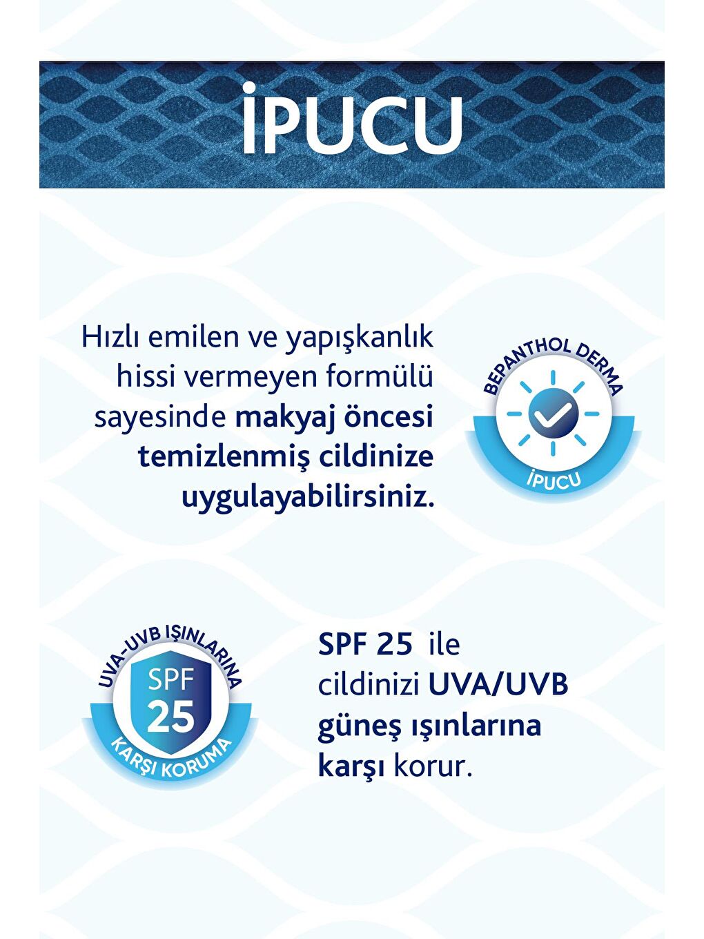 Bepanthol Şeffaf Derma Nemlendirici & Besleyici SPF25 Güneş Koruyuculu Günlük Yüz Bakım Kremi - Kuru Hassas Ciltler - 4