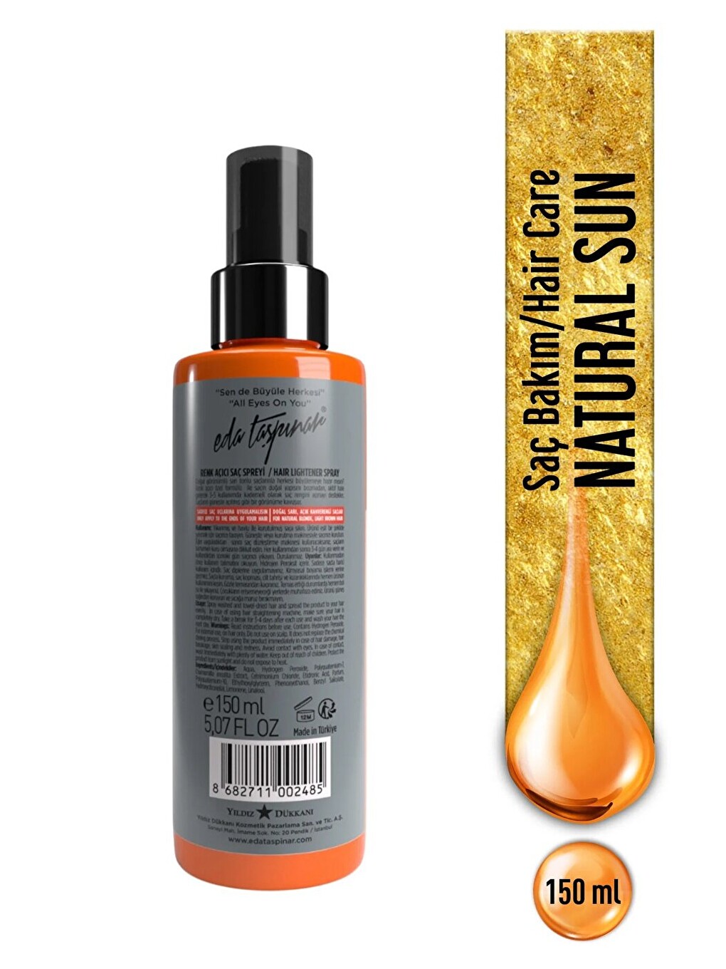 Aşamalı Kalıcı Renk Açıcı Saç Spreyi 150ml. (egx78)-1