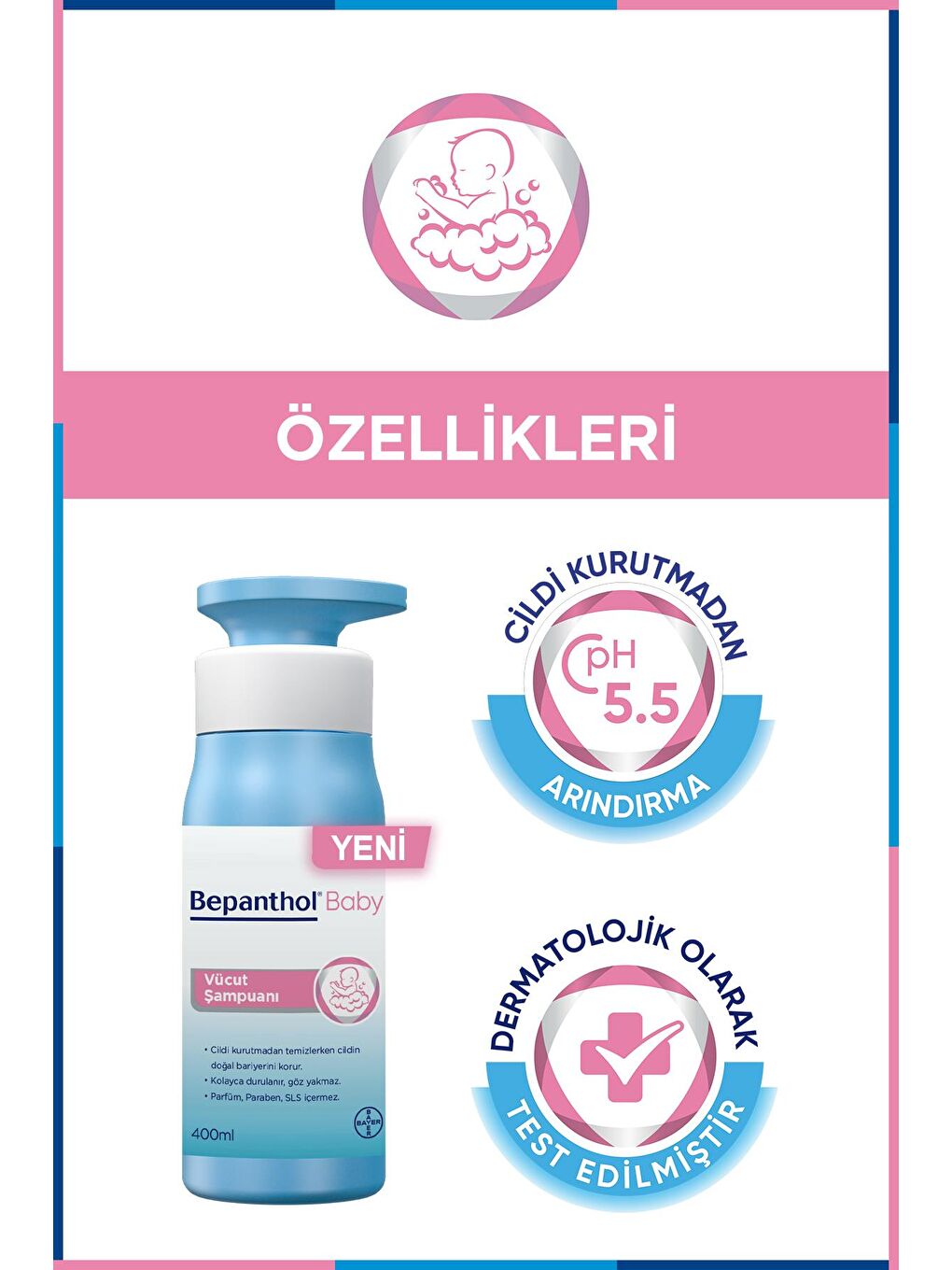 Bepanthol Şeffaf Baby Vücut Şampuanı 400 ml - 6