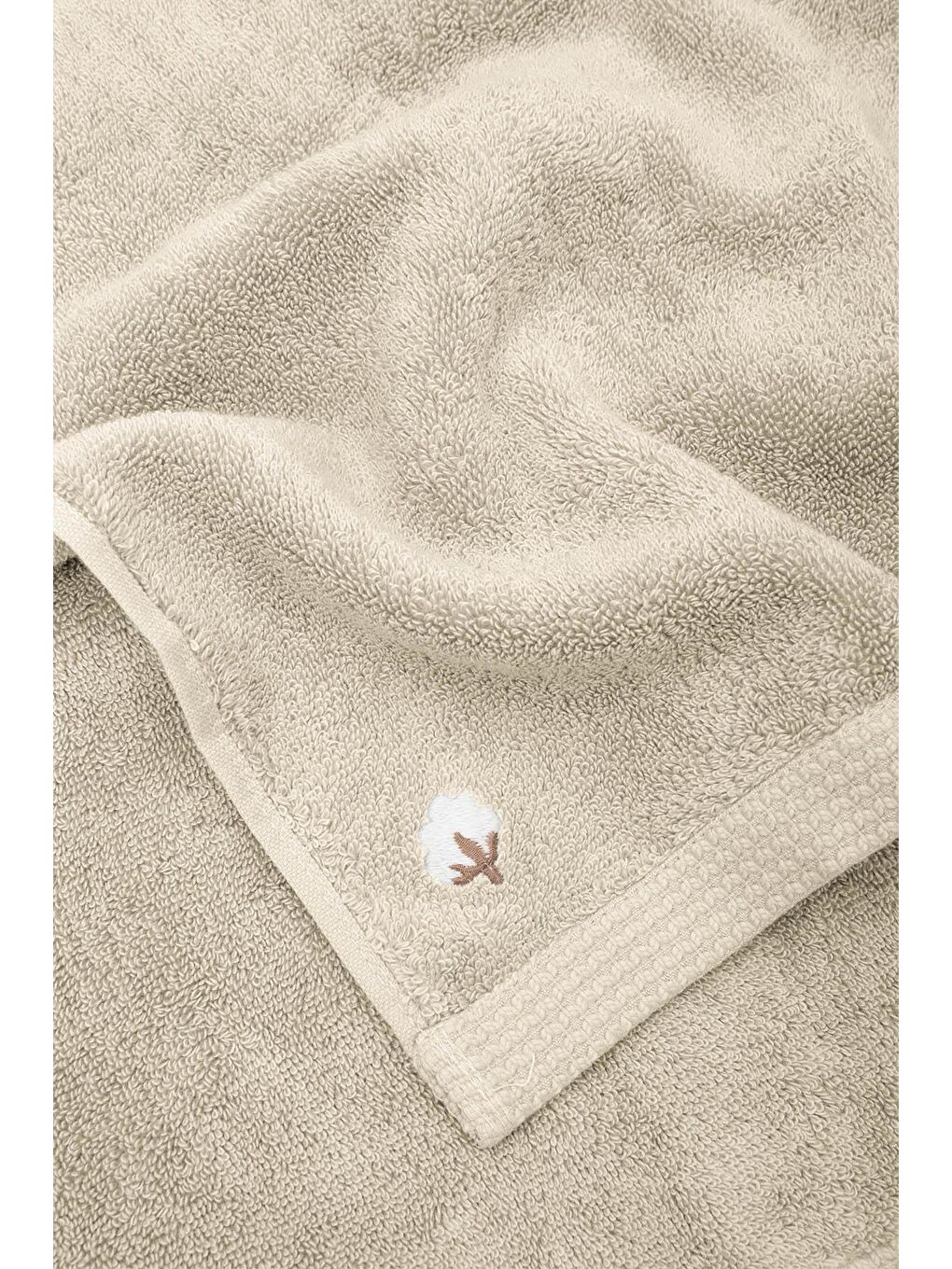 Pure Cotton 3'lü Havlu Seti Organik Pamuk Bej-2