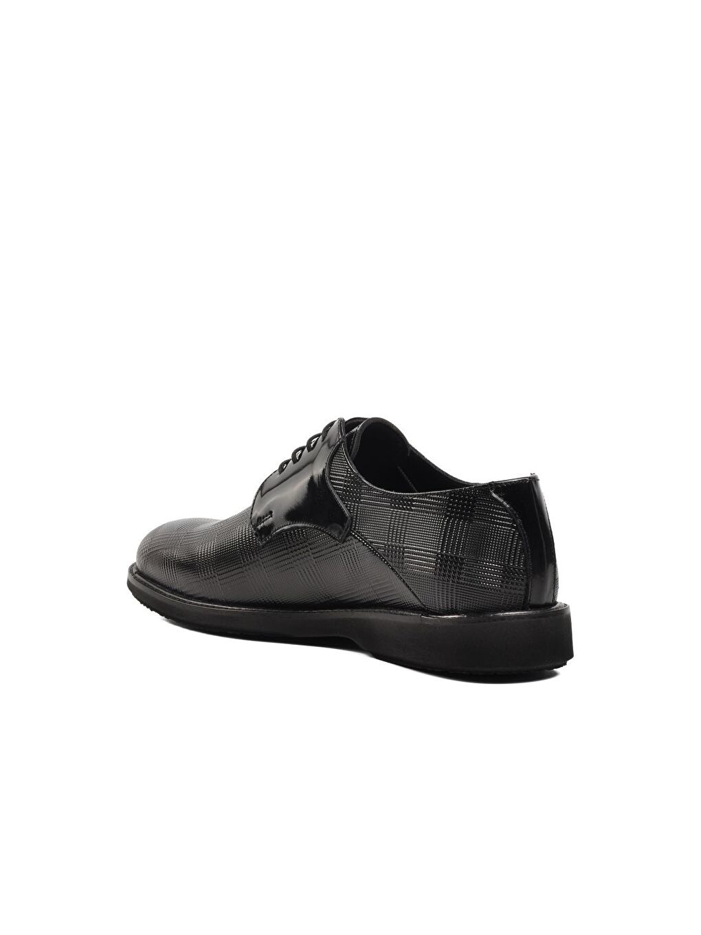 Siyah Rugan Hakiki Deri Erkek Klasik Ayakkabı 413-3