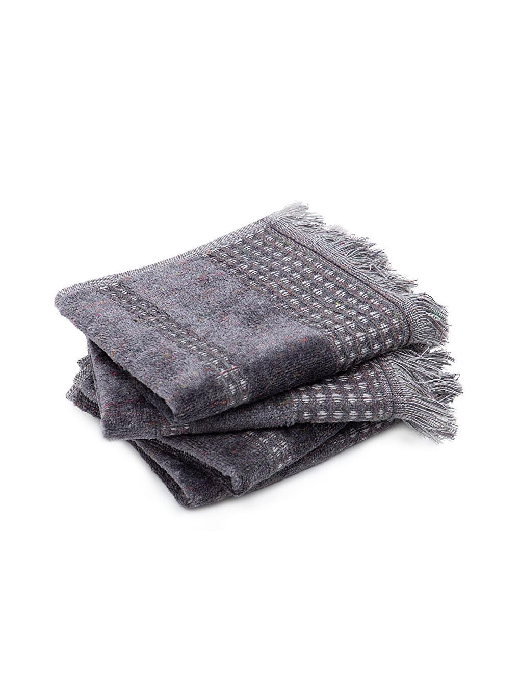 Zeus 4'lü El Havlusu Seti Organik Pamuk Antrasit-1