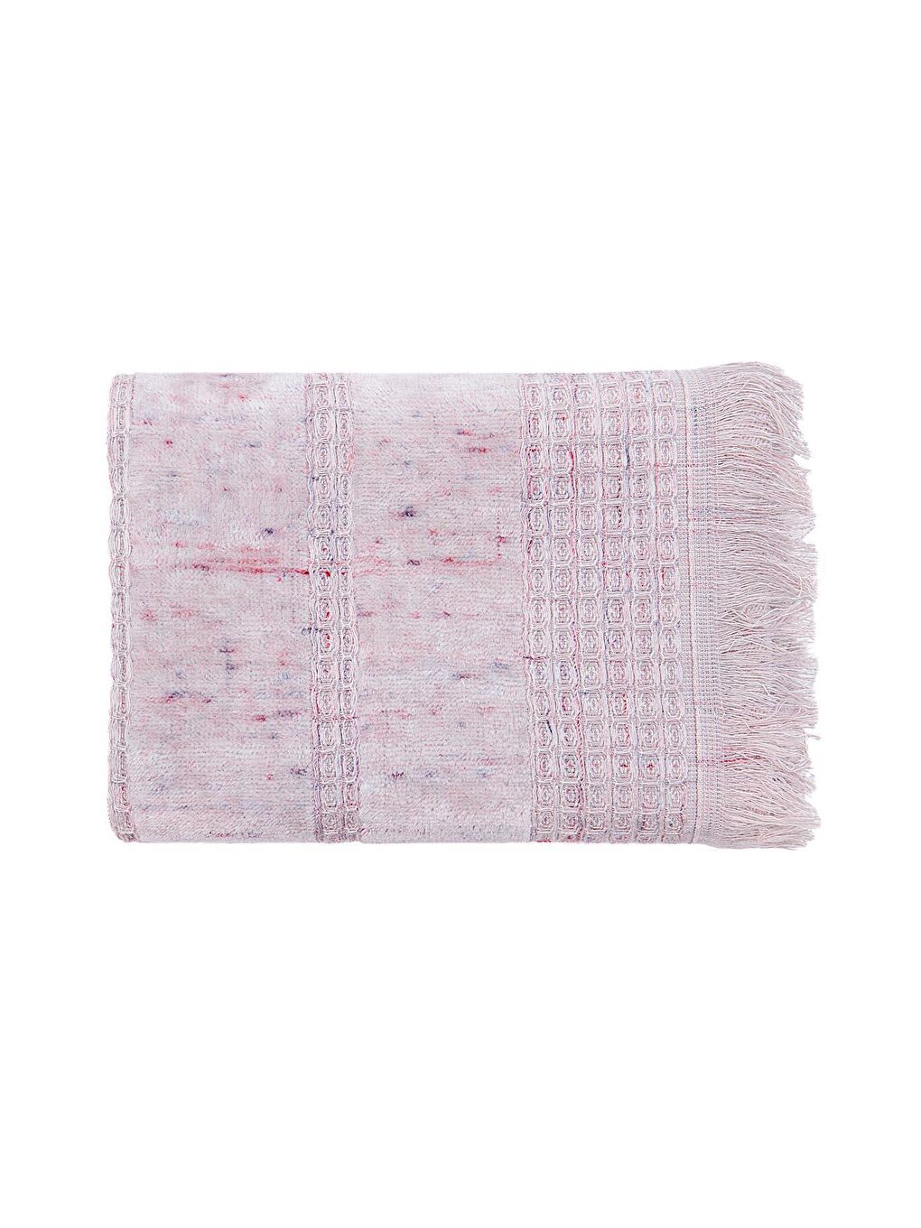 Pembe Maia 2'li El Yüz Havlusu Seti Organik Pamuk Pudra-2